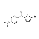 结构式 CAS# 909421-68-7, (5-溴-2-噻吩基)(4-硝基苯基)甲酮