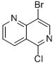 structure of CAS# 909649-12-3, 8-Bromo-5-Chloro-1,6-Naphthyridine
