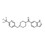 CAS#: 909666-68-8， 1H-Indol-6-yl(4-{[6-(trifluoromethyl)-3-pyridinyl]methyl}-1-piperazinyl)methanone
