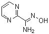结构式 CAS# 90993-49-0, N'-羟基-2-嘧啶甲脒