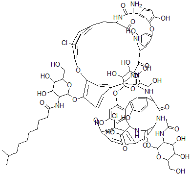 结构式 CAS# 91032-38-1, 替考拉宁 A2-5