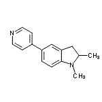 CAS#: 910442-07-8， 1,2-Dimethyl-5-(4-pyridinyl)indoline