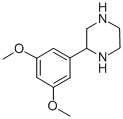 结构式 CAS# 910444-70-1, 2-(3,5-二甲氧基苯基)-哌嗪