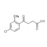 结构式 CAS# 91193-36-1, 4-(4-氯-2-甲基苯基)-4-氧代丁酸