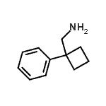 structure of CAS# 91245-59-9, 1-(1-Phenylcyclobutyl)methanamine;(phenylcyclobutyl)methylamine;C-(1-Phenyl-cyclobutyl)-methylamine;MFCD06213096