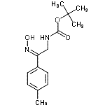 CAS#: 912762-60-8， 2-Methyl-2-propanyl [(2Z)-2-(hydroxyimino)-2-(4-methylphenyl)ethyl]carbamate