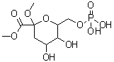 CAS#: 91382-80-8， methyl 4,5-dihydroxy-2-methoxy-6-(phosphonooxymethyl)tetrahydropyran-2-carboxylate