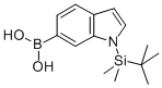 structure of CAS# 913835-60-6, B-[1-[(1,1-Dimethylethyl)Dimethylsilyl]-1H-Indol-6-Yl]-Boronic Acid;1-(Tert-Butyldimethylsilyl)-1H-Indol-6-Ylboronic Acid 98%;1-(Tert-Butyldimethylsilyl)-1H-Indol-6-Yl-6-Boronic Acid;1-(TERT-BUTYLDIMETHYLSILYL)-1H-INDOL-6-YLBORONIC ACID 98