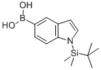 结构式 CAS# 913835-68-4, 1-(叔丁基二甲基硅烷基)-1H-吲哚-5-基硼酸