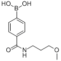 结构式 CAS# 913835-85-5, B-[4-[[(3-甲氧基丙基)氨基]羰基]苯基]-硼酸