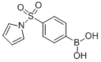 结构式 CAS# 913835-90-2, B-[4-(1H-吡咯-1-基磺酰基)苯基]-硼酸