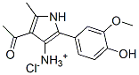CAS#: 91481-26-4， [4-Acetyl-2-(4-Hydroxy-3-Methoxy-Phenyl)-5-Methyl-1H-Pyrrol-3-Yl]Azanium Chloride