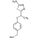 CAS#: 915920-35-3， 5-[1-(4-Ethylphenoxy)ethyl]-1,3,4-thiadiazol-2-amine