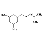structure of CAS# 915921-72-1, N-[2-(3,5-Dimethyl-1-piperidinyl)ethyl]-2-propanamine;N-(2-(3,5-dimethylpiperidin-1-yl)ethyl)propan-2-amine;N-[2-(3,5-Dimethylpiperidin-1-yl)ethyl]-N-isopropylamine;N-[2-(3,5-dimethylpiperidin-1-yl)ethyl]propan-2-amine