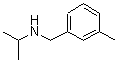 structure of CAS# 915922-51-9, N-(3-Methylbenzyl)-2-propanamine;Isopropyl-(3-methyl-benzyl)-amine