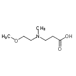 结构式 CAS# 915922-60-0, N-(2-甲氧基乙基)-N-甲基-beta-丙氨酸