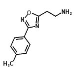 结构式 CAS# 915922-82-6, 2-[3-(4-甲基苯基)-1,2,4-恶二唑-5-基]乙胺