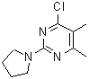 CAS#: 915922-96-2， 4-Chloro-5,6-dimethyl-2-(1-pyrrolidinyl)pyrimidine