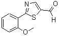结构式 CAS# 915923-15-8, 2-(2-甲氧基苯基)-5-噻唑甲醛