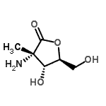 CAS#: 91611-64-2， (3S,4R,5S)-3-Amino-4-hydroxy-5-(hydroxymethyl)-3-methyldihydro-2(3H)-furanone