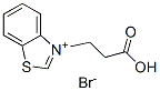 structure of CAS# 91626-39-0, 3-(2-Carboxyethyl)Benzothiazolium Bromide;3-(2H-1,3-Benzothiazol-1-Ium-3-Yl)Propionic Acid Bromide;3-(2-Carboxyethyl)Benzothiazolium Bromide