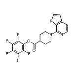 CAS#: 916766-92-2， Pentafluorophenyl 1-(thieno[3,2-d]pyrimidin-4-yl)-4-piperidinecarboxylate