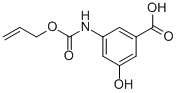 structure of CAS# 916766-99-9, 3-Hydroxy-5-[[(2-Propen-1-Yloxy)Carbonyl]Amino]-Benzoic acid;3-{[(Allyloxy)Carbonyl]Amino}-5-Hydroxybenzoic Acid;Allyl (3-Carboxy-5-Hydroxyphenyl)Carbamate