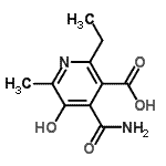 CAS#: 91716-06-2， 4-Carbamoyl-2-ethyl-5-hydroxy-6-methylnicotinic acid