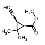 CAS#: 91726-63-5， Methyl (1R,3R)-3-ethynyl-2,2-dimethylcyclopropanecarboxylate