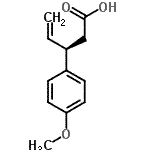 CAS#: 918149-72-1， (3R)-3-(4-Methoxyphenyl)-4-pentenoic acid