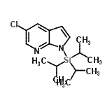 结构式 CAS# 918523-59-8, 5-氯-1-(三异丙基硅烷基)-1H-吡咯并[2,3-b]吡啶