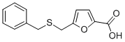structure of CAS# 91903-26-3, 5-Benzylsulfanylmethyl-Furan-2-Carboxylic Acid;5-[(Phenylmethylthio)Methyl]-2-Furancarboxylic Acid;5-[(Benzylthio)Methyl]-2-Furoic Acid;St5015012
