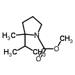 CAS#: 919286-33-2， Methyl 2-isopropyl-2-methyl-1-pyrrolidinecarboxylate