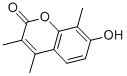 structure of CAS# 91963-11-0, 7-Hydroxy-3,4,8-Trimethylcoumarin;7-Hydroxy-3,4,8-Trimethyl-Chromen-2-One;7-Hydroxy-3,4,8-Trimethyl-2-Chromenone;7-Hydroxy-3,4,8-Trimethyl-Coumarin