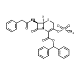 CAS#: 92096-37-2， Diphenylmethyl (6R,7R)-3-[(methylsulfonyl)oxy]-8-oxo-7-[(phenylacetyl)amino]-5-thia-1-azabicyclo[4.2.0]oct-2-ene-2-carboxylate