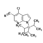 CAS#: 920966-01-4， 4-Chloro-1-(triisopropylsilyl)-1H-pyrrolo[2,3-b]pyridine-5-carbonitrile