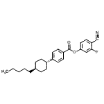 CAS#: 92118-84-8， 4-Cyano-3-fluorophenyl 4-(trans-4-pentylcyclohexyl)benzoate
