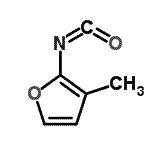 结构式 CAS# 921938-67-2, 2-异氰酸-3-甲基呋喃