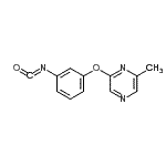 结构式 CAS# 921938-94-5, 2-(3-异氰酸苯氧基)-6-甲基吡嗪