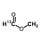 structure of CAS# 92276-15-8, Methyl (<sup>13</sup>C)formate;13C1-methyl formate;Methyl formate-13C;METHYLFORMATE-13C