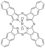 结构式 CAS# 92396-91-3, 硅2,3-萘酞菁二氯化物