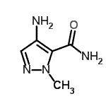 结构式 CAS# 92534-73-1, 4-氨基-1-甲基-1H-吡唑-5-甲酰胺