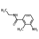 structure of CAS# 926198-75-6, 3-Amino-N-ethyl-2-methylbenzamide;3-amino-N-ethyl-2-methylbenzamide;3-Amino-N-ethyl-2-methyl-benzamide;MFCD09047030
