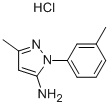 structure of CAS# 92721-83-0, 3-Methyl-1-(3-Methylphenyl)-1H-Pyrazol-5-Amine Hydrochloride;5-Methyl-2-(3-Methylphenyl)-3-Pyrazolamine;[5-Methyl-2-(3-Methylphenyl)Pyrazol-3-Yl]Amine;Zinc00531010