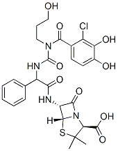 CAS#: 92773-65-4， 6-(2-(3-(2-Chloro-3,4-Dihydroxybenzoyl)-3-(3-Hydroxypropyl)-1-Ureido)-2-Phenylacetamido)Penicillanic Acid