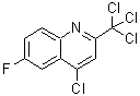 结构式 CAS# 927800-47-3, 4-氯-6-氟-2-(三氯甲基)喹啉