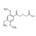structure of CAS# 92865-60-6, 5-Oxo-5-(2,4,5-trimethoxyphenyl)pentanoic acid;5-(2,4,5-trimethoxyphenyl)-5-oxovaleric acid