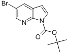 structure of CAS# 928653-80-9, 5-Bromo-Pyrrolo[2,3-b]Pyridine-1-Carboxylic Acid Tert-Butyl Ester;Tert-Butyl 5-Bromo-1H-Pyrrolo[2,3-B]Pyridine-1-Carboxylate;1-BOC-5-Bromopyrrolo[2,3-B]Pyridine