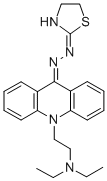 CAS#: 92928-47-7， 10-(2-(Diethylamino)Ethyl)-9(10H)-Acridinone(Thiazolidin-2-Ylidene)Hydrazone