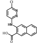 CAS#: 930295-17-3， 3-[(6-chloropyridazin-3-yl)amino]naphthalene-2-carboxylic acid